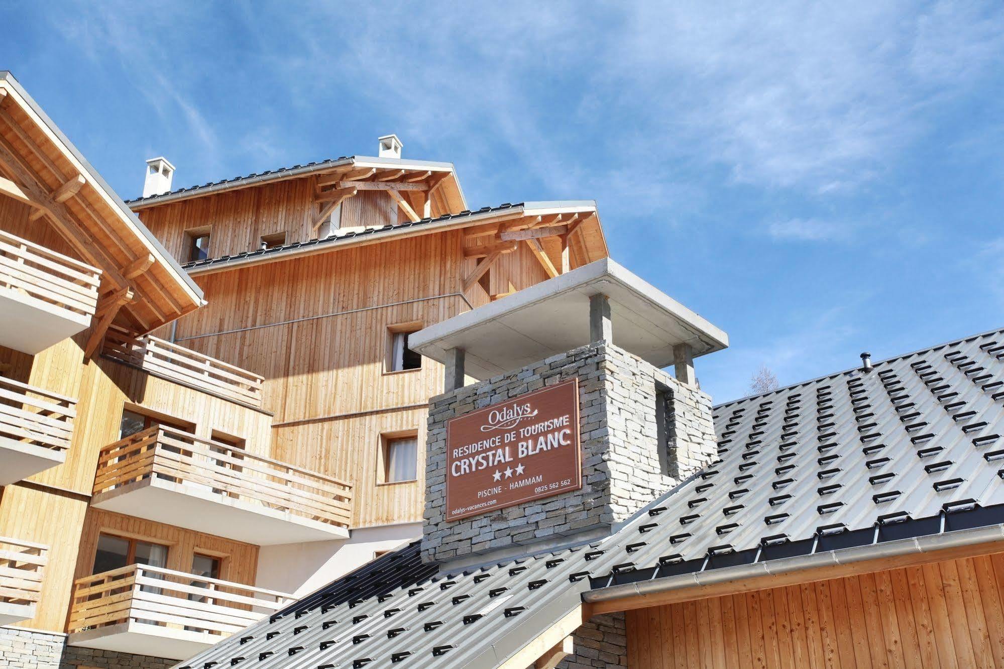 Résidence Odalys Le Crystal Blanc Vaujany Exterior foto